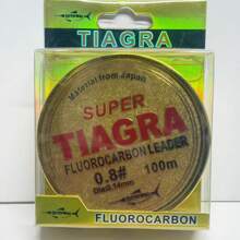 "Lenza da pesca super resistente, con varie specifiche da 0,8 a 8,0, lenza terminale in fluorocarbonio super TIAGRA, design lungo 100 metri, che offre un'eccellente resistenza alla trazione e all'usura, attrezzatura professionale appositamente progettata per gli appassionati di pesca in acqua dolce e salata, soddisfacendo le esigenze di vari ambienti di pesca complessi"