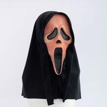 1 Peça Máscara de Rosto de Fantasma Gritante e Assustador, Máscara de Látex de Horror, Acessório de Fantasia para Adultos