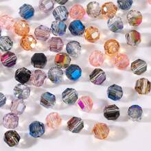 60 Peças de Contas de Vidro Brilhantes Coloridas Prateadas, Pulseira Feita à Mão DIY, Colar, Jóias, Acessórios de Cabelo, Encantos de Bolsa/Telefone