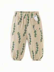 mini bala Quần dài chống muỗi mùa hè cho bé trai và bé gái thân thiện với da, thoáng khí, rộng rãi - Tông màu xanh cà phê - Xem 4