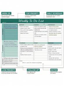 52 Sheets Weekly To Do List Notepad, (8.5"*11") Motivational Design, Goal Setting, Recipes, Production Organizer, Time Management, Work And Home School Supplies,Back To School