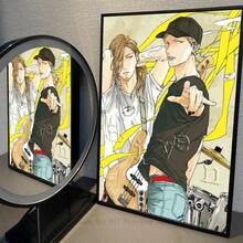 1 件流行日本卡通海报墙面艺术咖啡馆酒吧房间墙壁装饰无框 - 彩色 - 查看 42