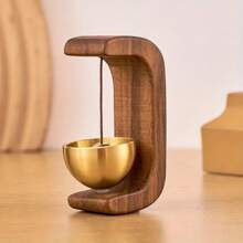 1pc Japanese Style Wind Chime - Steady Brass Bell With Wooden Hook, Suitable For Home Decor And Door Entry Alert, Unique Style Mini Wind Chime, Home Decoration | Elegant Decor Piece | Aesthetic Appeal