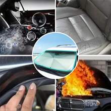 1 pieza Parasol de coche plegable para parabrisas, aislante del calor, protección UV, instalación conveniente, accesorios refrescantes para el interior del vehículo