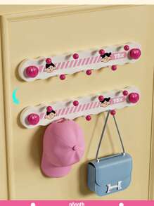 1pc Door Coat Rack Hook, Clothes Wall Hook 7 Hooks Coat Towel Hanger Rack, For Door Back Kitchen Bathroom Organizer, Aesthetic Room Decor, Home Decor, Kitchen Accessories, Bathroom Decor, Bedroom Decor