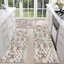 1pc Anti-Slip Polyester Drainage Kitchen Mat, Suitable For Kitchen, Living Room, Entrance, Balcony, Home Decor, Anti-Stain, Cafe, Bar, Festivals, Parties, Home, Decoration, Holiday Gifts, Bedroom Floor Mat, Foot Pad - TCFD012 - View 2