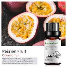 1 pezzo Olio essenziale ai frutti da 10ml/0,33 fl.oz, con aroma di frutto della passione, lampone, mango, anguria, ciliegia, lime, mela, cocco, fragola, fragrante, utilizzato per il benessere