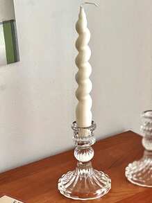 3Pcs/1Pc Elegant Clear Candle Holders/Candlestick Holders, Room Decor/Home Decor/Table Decor,Natural Crystal Design, Suitable For Furniture Decoration, Home Table Decoration, Wedding Center Decoration, Office Decoration, Outdoor Garden Decoration, Room Decoration, Family Gathering, Table Decoration, Wedding, Event,Best Friend Gift/Christmas/Thanksgiving Day/Halloween