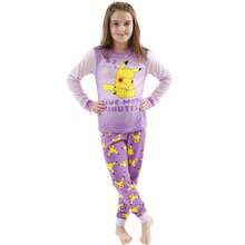 pokemon Pokémon Girls Pyjamas | Pikachu Pyjamas | Pikachu PJs For Girls | Official Merchandise - Purple - View 2
