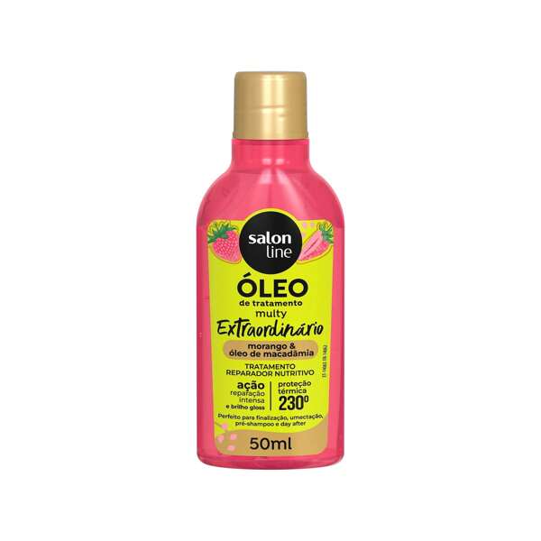 Salon Line Óleo Reparador Morango Cachos dos Sonhos Multy Extraordinário 50ml