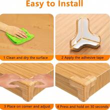 4/8 Transparent Silicone Corner Protectors, Strong Adhesive T-Shaped Furniture Protectors, Suitable For Hard Floor Protection Of Tables And Cabinets To Prevent Babies From Bumping Into Table Corners