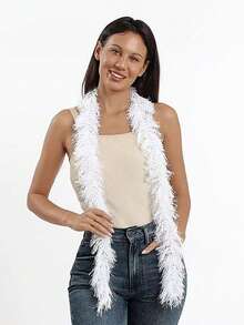 1PC Rayon Ladies Ball Cosplay Dress Scarf Decoration, Holiday Party Accessories, Ideal For Stage Performances, Horse Races, Tea Parties, Music Festivals Disco And Home Decor, Weddings, Birthday Parties, Feather Party Supplies, Girls And Ladies - Multicolor - View 15