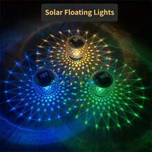 Luz flutuante para piscina movida a energia solar, luz LED mágica tipo bola à prova d'água IP66 para decoração de jardins e quintais, acessório para piscina externa, adequada para decoração de Halloween e Natal, movida a energia solar, flutuante, decoração de festivais - Multicolorido - Ver 3