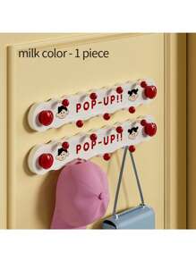 1pc Door Coat Rack Hook, Clothes Wall Hook 7 Hooks Coat Towel Hanger Rack, For Door Back Kitchen Bathroom Organizer, Aesthetic Room Decor, Home Decor, Kitchen Accessories, Bathroom Decor, Bedroom Decor