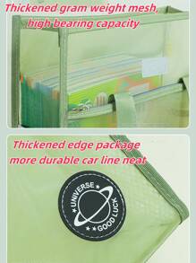 1pc Transparent Mesh Tote File Bag, Large Capacity Tutoring Bag, Student Organizer Bag, Tutoring Carrier