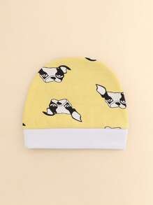 6pcs/Pack Newborn 0-3M Baby Dolphin & Lion Design Warm Protective Decorative Caps, Cute Daily Casual Infant Accessories, Suitable For Newborn Outdoor Activities And Daily Use