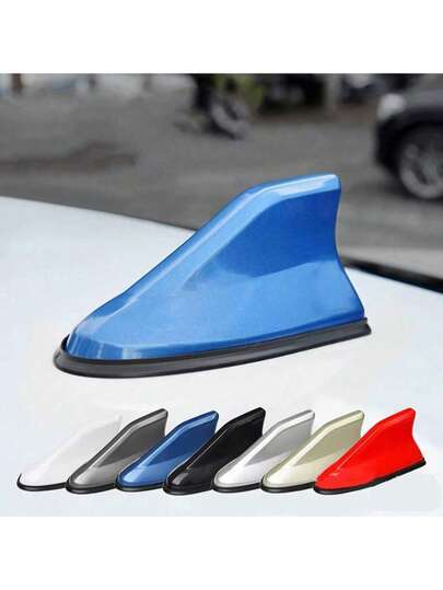 1pc 汽车鲨鱼鳍天线 二代天线 适用于尾翼改装 带信号接收天线装饰 无需钻孔