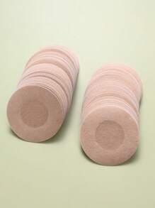 100pcs Disposable Nipple Covers, Seamless Breathable Self-Adhesive Invisible Bra, Women's Lingerie & Underwear Accessories