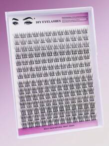 DIY Eyelash Extension Kit 168pcs Individual Lashes Cluster D Curl, 9-1mm Mix Lash Clusters With Lash Bond And Seal And Lash Applicator Tool For Self Application At Home