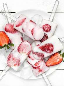 20/50/80/200pcs Acrylic Sticks Reusable Cakesicle Sticks Cake Pop Mold Mirror Ice Pop Sticks Ice Cream - Multicolor - View 8