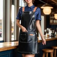 1 Piece Multi Pocket Design, Oil Resistant, Splash Resistant, Tear Resistant, PU Leather+Waterproof Quick Drying Lining Material, Multifunctional Tool Apron, Professional - Multicolor - View 8