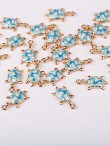 10pcs/Pack Cute Turtle Pendant Accessories For DIY Jewelry Making, Necklace, Bracelet, Earrings - Turtle - View 4