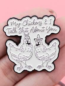 Kids Buttons & Pins - Black and White - View 7