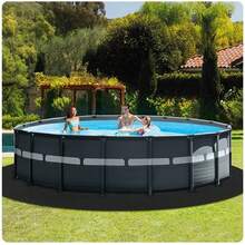 Pool Pads For Above Ground Pools Round, Pool Liner Pad Strong Geotextile Material Prevent Punctures By Roots, Rocks And Grass, Enhances Swimming Comfort - 18ft Round - View 6