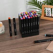 168 Colors, Alcohol-Based, Chisel And Fine Tip, Art Markers For Artists, Painting, Coloring, Sketching And Drawing, Great Gift Idea - 黑色 - 查看 7