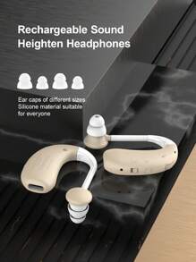 2PCS Headphones Personal Sound Amplifier, Adult Hearing Aid Amplifier, Rechargeable Audio Amplifier Headphones, Complete Accessories, Necessary For Others.