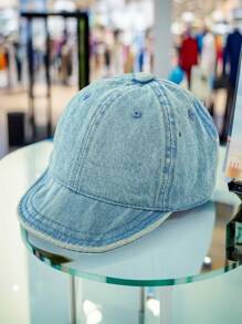 1 pieza Gorra de béisbol estilo primavera para niño/niña pequeño/a, de 6 a 24 meses, Sombrero vaquero de mezclilla, regalo personalizado para bebés