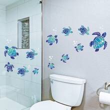 Turtle/Purple Butterfly/Kitten Casual Walk Art Wall Stickers Can Be Removed Vinyl Peeling And Pasted For Living Room Bedroom Hallway Entrance Wall Stickers Bathroom Home Decor