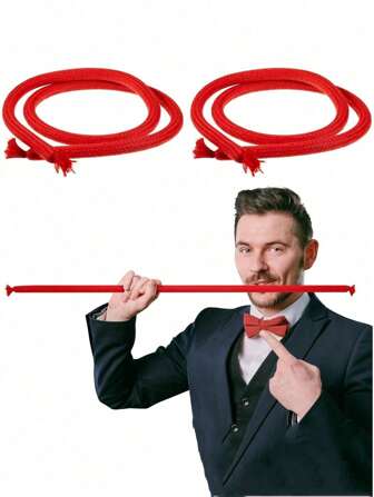 Magic Rope, Magic Tricks, Hard Rope, Flexible, Comedy, Stage, Close-Up Rope, Magic, Magic Beginner, Hard And Soft Rope, Soft Rope Hardening, Funny Stage, Magic Props, Magic Toys, Stage Show Props, Family Theme Party Show Props, Cosplay Show Props, Costume Dress Up Props, Halloween