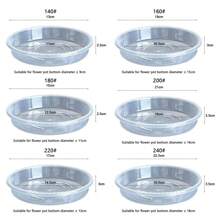 10pcs Garden Plant Saucer Plastic Clear Drip Tray Round Flower Pot Base Snack Container Desktop Trash Storage