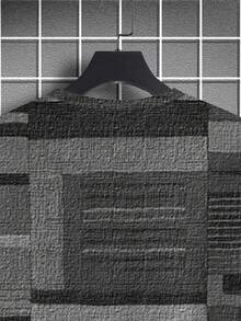 Plus Size Men's Patchwork Pattern Round Neck Short Sleeve T-Shirt