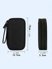 Multifunctional Organizing Pouch Nylon Multiple Pockets Handbag Organizer With Mesh Grid Large Capacity Purse Large Dual-Zipper Toiletry Bag With Multiple Compartments For Women/Men Short Distance Travel Toiletries Bag Travel Essentials Storage Bag For Back To School Waterproof Electronic Storage Bag - Multicolor - View 4