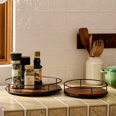 Cirelle 1 houten draaibare opberglade voor bureau- en kastorganisatie, Rama keukenbenodigdheden, keukengebruik, benodigdheden voor luxe restaurants, cadeau voor housewarming, gebruik op feestjes, familiediners