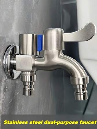 1pc Zinc Alloy Faucet - Washing Machine Water Tap, Household Kitchen Bathroom Faucet, Outdoor Garden Tap