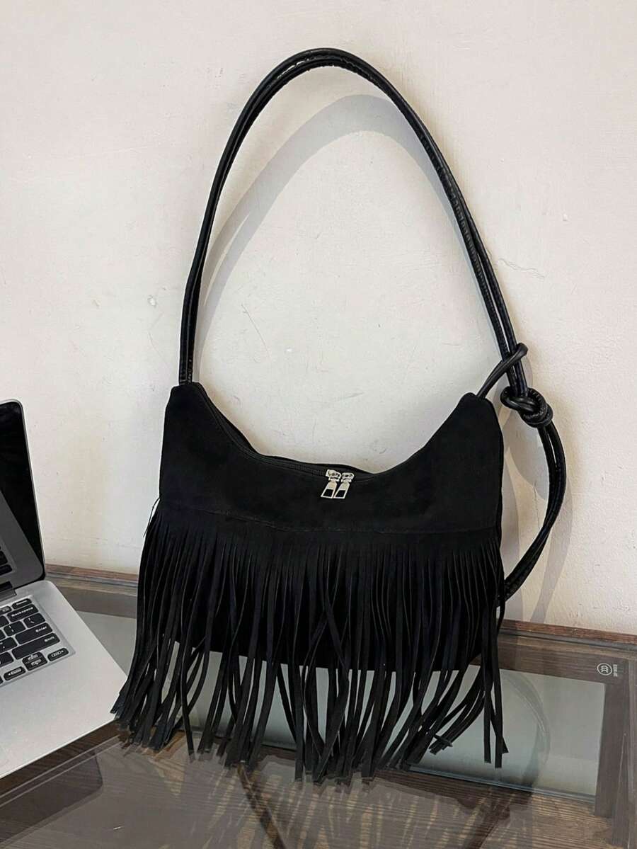 大容量时尚简约优雅女士单肩包，新款韩版腋下手提包