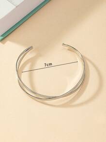 Women's Elegant Minimalist Metal Bracelet - Simple Yet Refined Design, Everyday Accessory, Bangle, Summer Bracelet For Ladies