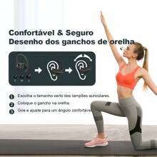Fone Sem Fio Bluetooth 5.3 Wireless Com Led 80mah 15h