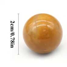 Bolas de esfera de pedra preciosa 20 mm Bola de esfera de cristal polido Bola de bolso fofa Mini pedras preciosas para decoração de casa