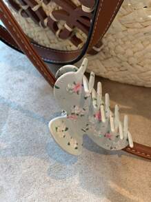 Elegant And Graceful Rhinestone Daisy Hairpin, College Style Fresh Three-Dimensional Flower Hair Claw - Retro Style, Non-Slip Ponytail Clip, Sweet And High-End Jelly Clip, Slouchy Niche Hair Hair Claw, | Suitable For Women And Girls | Party, Date, Gift Giving, Hair Accessories, Claw Clips, Hair Jaw Clip, Hair Clutch Fall Winter Hair Clip For Vacation Outfits Woman