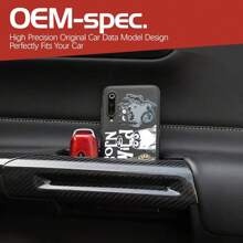 Front Row Door Side Storage Box Handle Tray Interior Accessories Compatible With Mustang 2015-2025(2pcs), Accessories