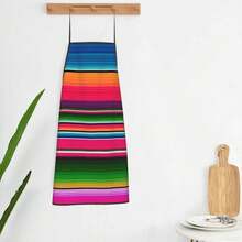 Striped Waterproof Sleeveless Apron Chef Cooking Baking Table Sleeveless Bib Kitchen Cleaning Apron - Multicolor - View 8
