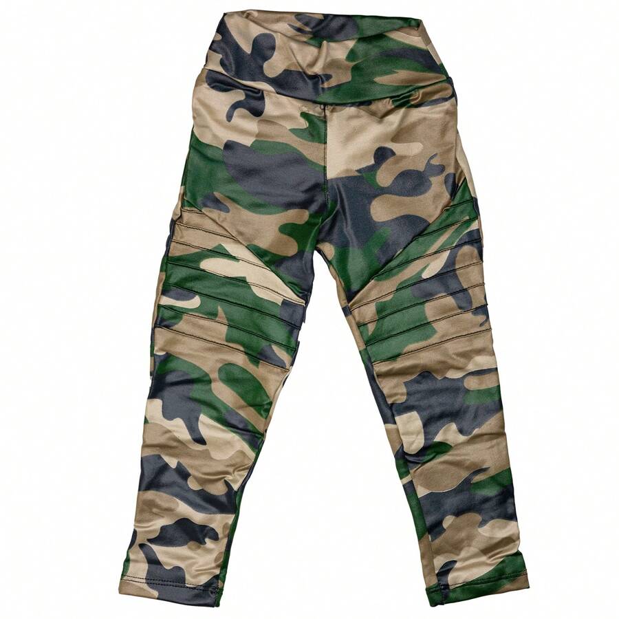 Calça Menina Frisada Militar De 1 A 10 Anos Nina Kids