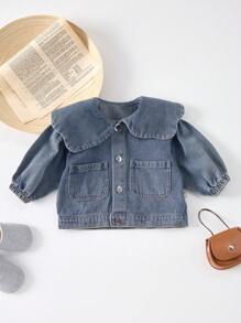 Veste en jean pour bébé fille, vêtements élégants pour enfants, vêtements d'extérieur coréens pour le printemps et l'automne