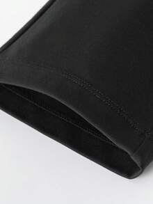 mini bala 女童宝宝凉爽感觉柔软贴身弹力轻便喇叭裤夏季 - 黑色 - 查看 8