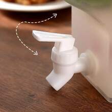 1 Peça Dispensador de Bebidas, Garrafão Transparente de PP de Grande Capacidade com Torneira, À Prova de Vazamento, Perfeito para Limonada, Chá e Bebidas de Frutas, Fácil de Servir, Balde de Bebida para Casa e Uso Externo na Geladeira