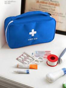 1pc Medical Bag First Aid Kit Travel Portable Large Capacity Medicine Sorting Bag Storage Bag Waterproof And Moisture-Proof Easy To Carry For Home Outdoor Travel Portable Medical Bag Storage Bag Travel Essentials For Daily Use Travel Vacation Back To School Travel Accessories Summer